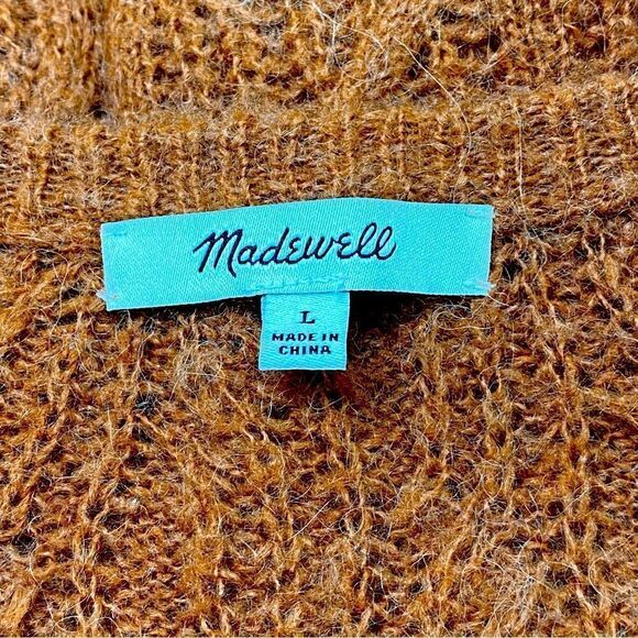 MADEWELL ALNA V-NECK ALPACA BLEND SWEATER - Picture 11 of 12